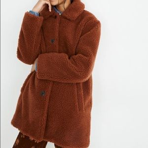Madewell Button-Front Sherpa Coat